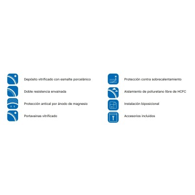 Termo eléctrico 50 litros Doble Resistencia