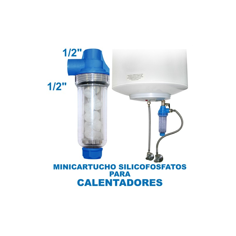 Filtro para Calentadores de agua electricos y de gas con polifosfatos