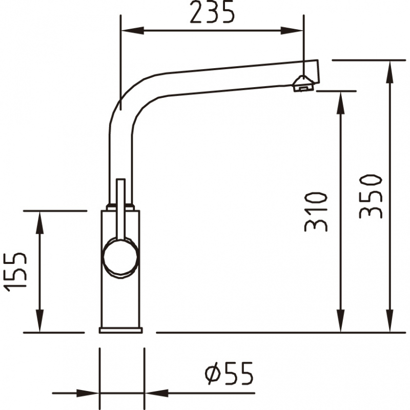 Grifo cocina y ósmosis o ultrafiltración 3 vías