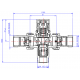 Válvula Mezcladora Termostática ¾" Macho - 30ºc ÷ 50ºc